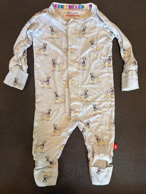 Magnetic Me light blue One Piece with Dalmatian Print size 0-3 months